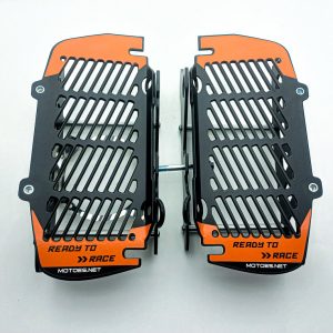 KTM RADIATOR GUARD BLACK 2T/4T 2020-2025 MODEL HALF DECAL