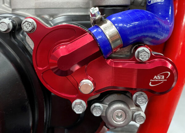 AS3 CNC WATER PUMP COVER RED 2ST MY13>